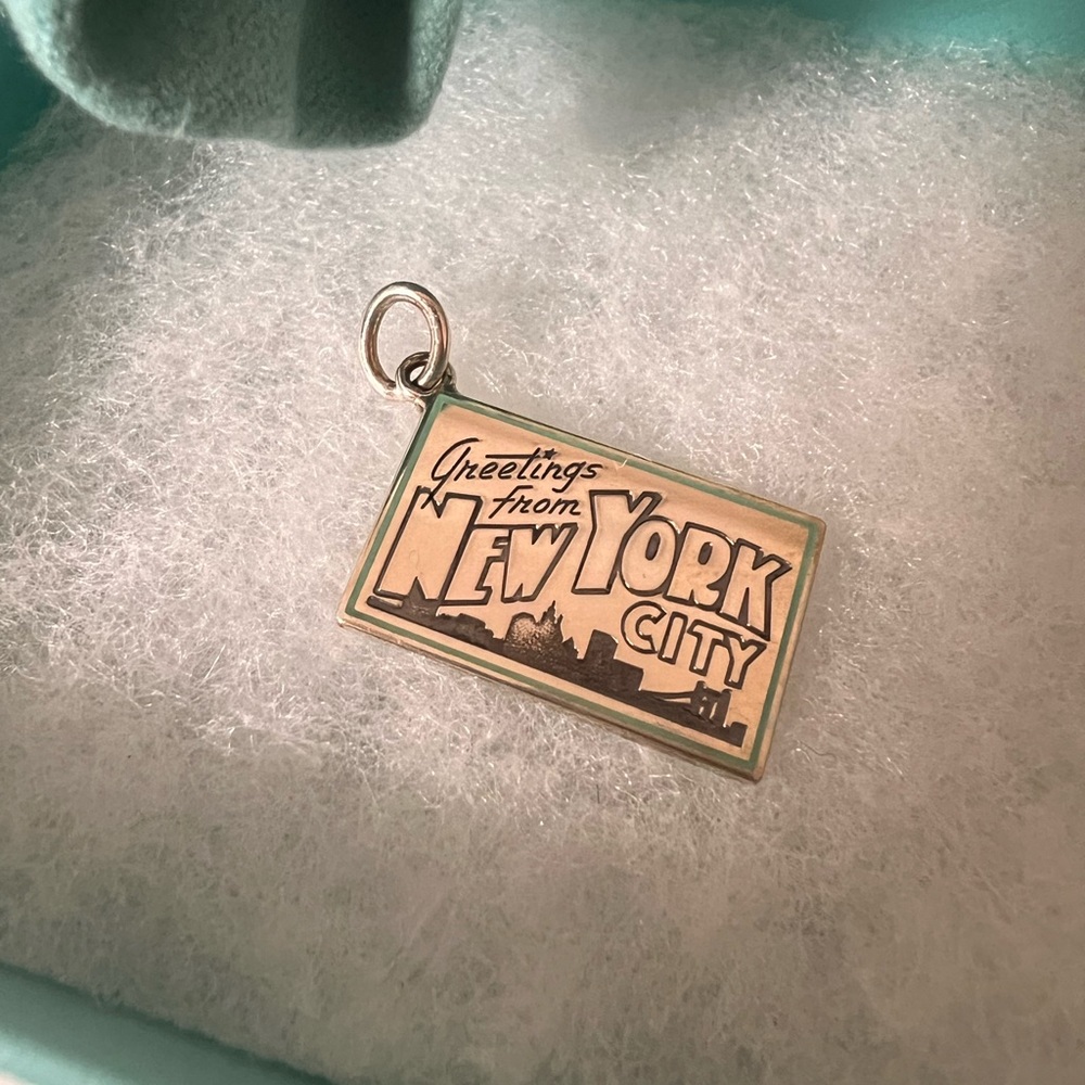 Tiffany Greetings From New York City Postcard Charm